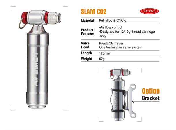 Airsmith Co2 pumpe m/feste CNC frest Aluminium!